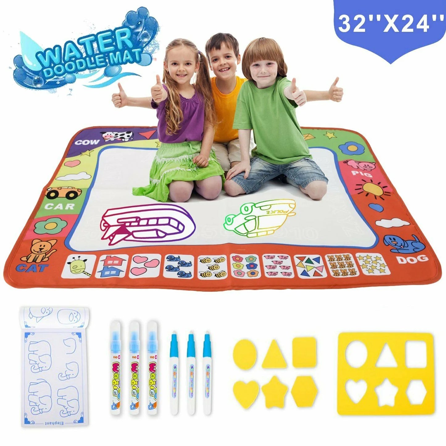 Water Doodle Mat Kids Painting by ToyVista